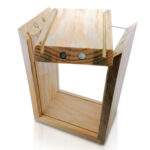 Woodile Ahşap Bakliyat Kutusu Çift Yönlü Pleksi Camlı Mıknatıslı (küçük boy )