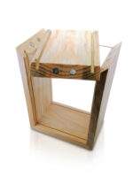 Woodile Ahşap Bakliyat Kutusu Çift Yönlü Pleksi Camlı Mıknatıslı (küçük boy )