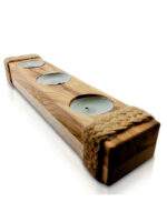 Ahşap Tealight Mumluk Doğal 4lü Set Woodile Dekoratif - Görsel 2